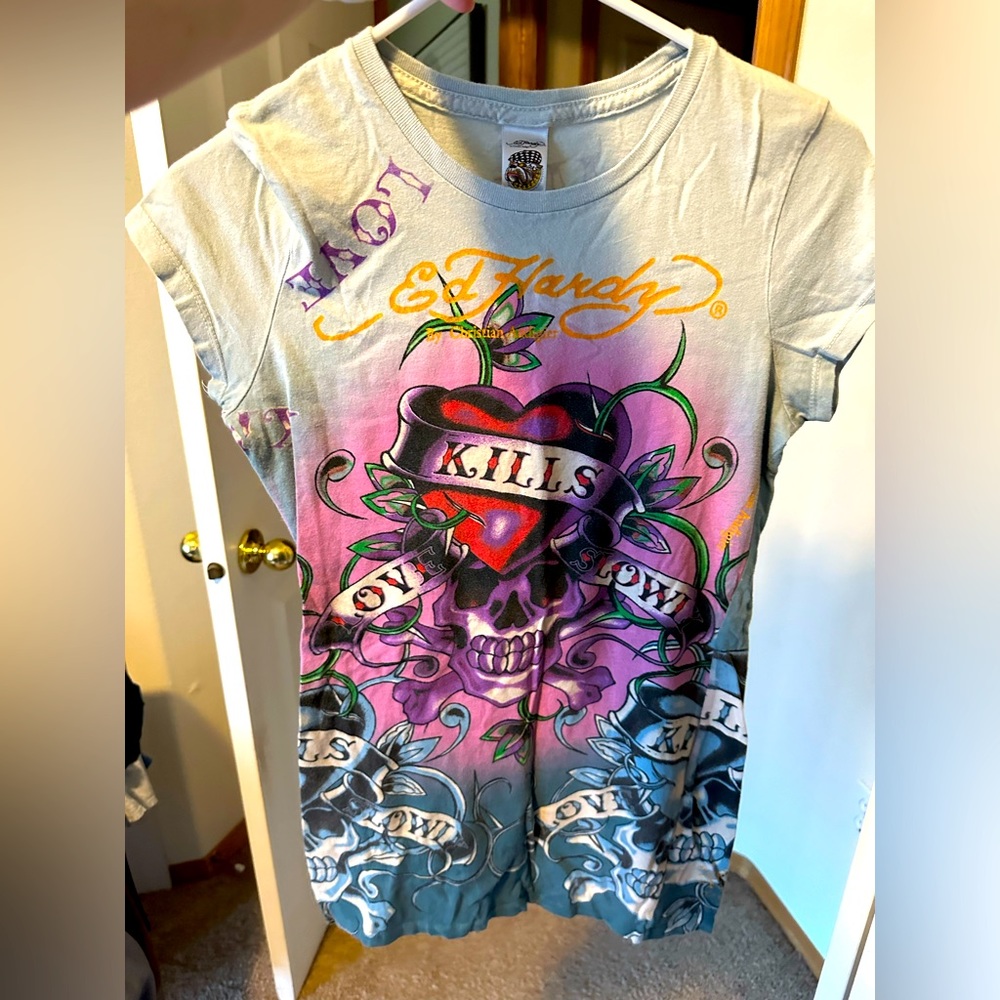 women Ed hardy shirt